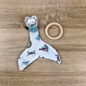 Doudou 2 en 1 Queue de Baleine