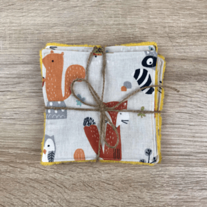 lingettes cotons lavables en micro-éponge de bambou bébé