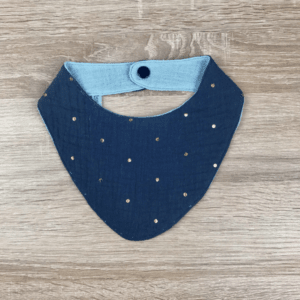 Bavoir bandana gaze de coton
