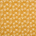 tissu enduit ginkgo moutarde